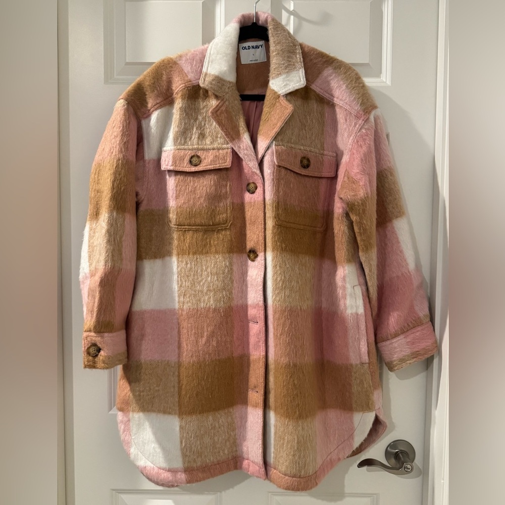 Plaid Button-Up Shacket